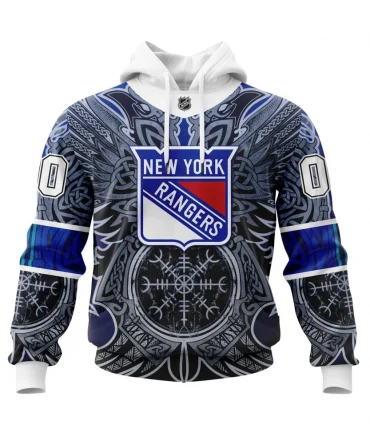 Hoodie New York Rangers , Specialized Norse Viking Symbols St2201 QTNHL080524A3889HD