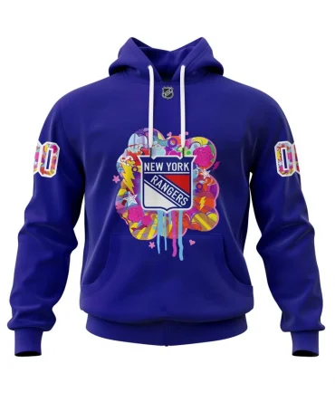 Hoodie New York Rangers, Women Empowerment Night QTNHL080524A3888HD