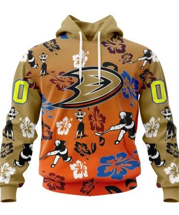 Hoodie NHL Anaheim Ducks X Hawaii Specialized Design For Hawaiia V0122 QTNHL080524A3795HD
