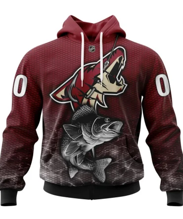 Hoodie NHL Arizona Coyotes, Specialized Fishing Style St2201 QTNHL080524A4005HD