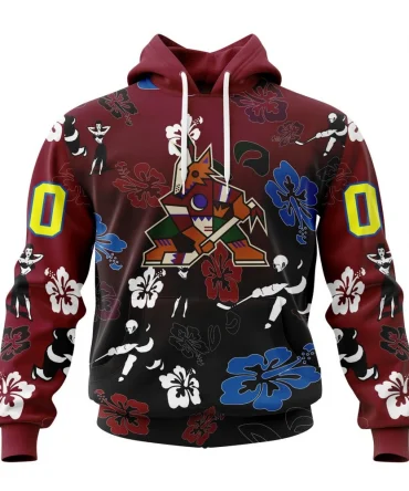 Hoodie NHL Arizona Coyotes X Hawaii Specialized Design For Hawaiia V0122 QTNHL080524A3797HD