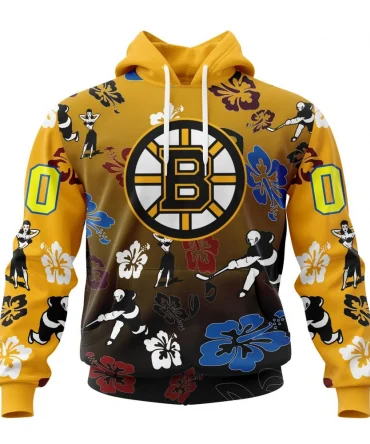Hoodie NHL Boston Bruins X Hawaii Specialized Design For Hawaiia V0122 QTNHL080524A3801HD