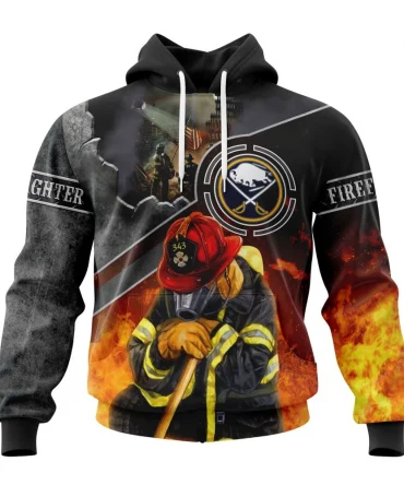 Hoodie NHL Buffalo Sabres, Specialized Kits To Honor Firefighter In Patriot Day We Will Never Forget QTNHL080524A3736HD