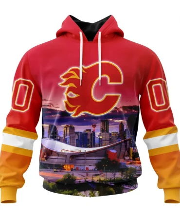 Hoodie NHL Calgary Flames Special Design With City Skyline St2301 QTNHL080524A4073HD