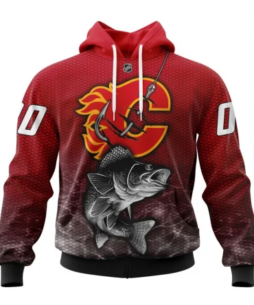 Hoodie NHL Calgary Flames, Specialized Fishing Style St2201 QTNHL080524A4003HD