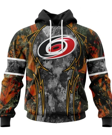 Hoodie NHL Carolina Hurricanes, Specialized Design Wih Camo Concepts For Hungting In Forest QTNHL080524A3656HD
