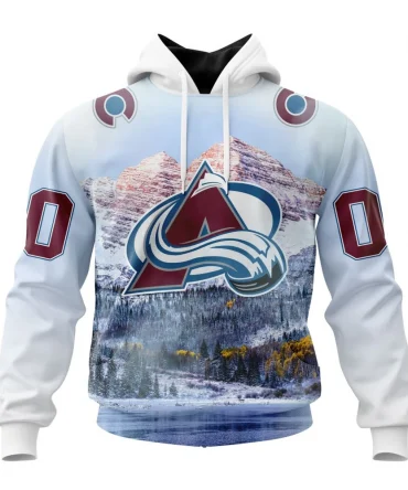 Hoodie NHL Colorado Avalanche Special Design With Rocky Mountain St2301 QTNHL080524A4090HD