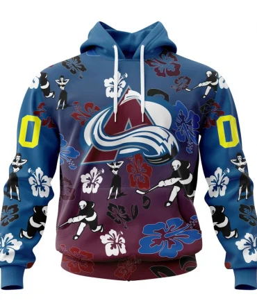 Hoodie NHL Colorado Avalanche X Hawaii Specialized Design For Hawaiia V0122 QTNHL080524A3804HD