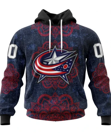 Hoodie NHL Columbus Blue Jackets, Specialized Mandala Style St2201 QTNHL080524A4060HD
