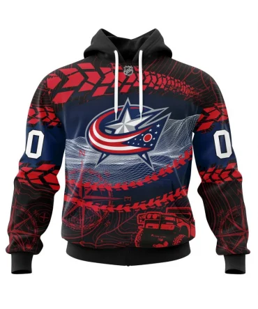 Hoodie NHL Columbus Blue Jackets, Specialized Off Road Style St2201 QTNHL080524A4035HD