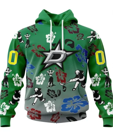 Hoodie NHL Dallas Stars X Hawaii Specialized Design For Hawaiia V0122 QTNHL080524A3775HD
