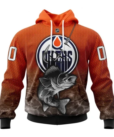 Hoodie NHL Edmonton Oilers, Specialized Fishing Style St2201 QTNHL080524A3998HD