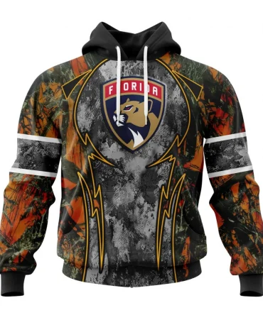 Hoodie NHL Florida Panthers, Specialized Design Wih Camo Concepts For Hungting In Forest QTNHL080524A3653HD
