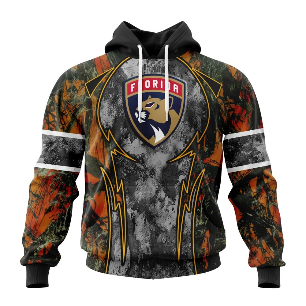 Hoodie NHL Florida Panthers, Specialized Design Wih Camo Concepts For Hungting In Forest QTNHL080524A3653HD