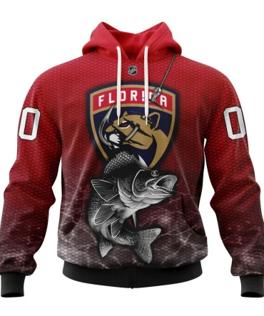 Hoodie NHL Florida Panthers, Specialized Fishing Style St2201 QTNHL080524A3997HD