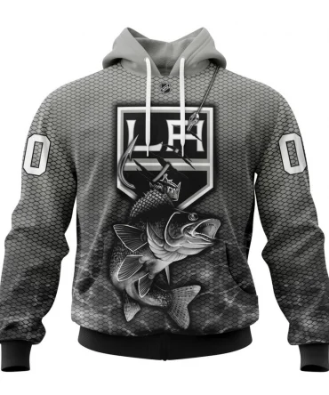 Hoodie NHL Los Angeles Kings, Specialized Fishing Style St2201 QTNHL080524A3996HD