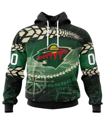 Hoodie NHL Minnesota Wild, Specialized Off Road Style St2201 QTNHL080524A4007HD