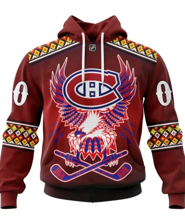 Hoodie NHL Montreal Canadien, Celebrate Indigenous Culture With Specialized Wasac Night V0122 QTNHL080524A3975HD