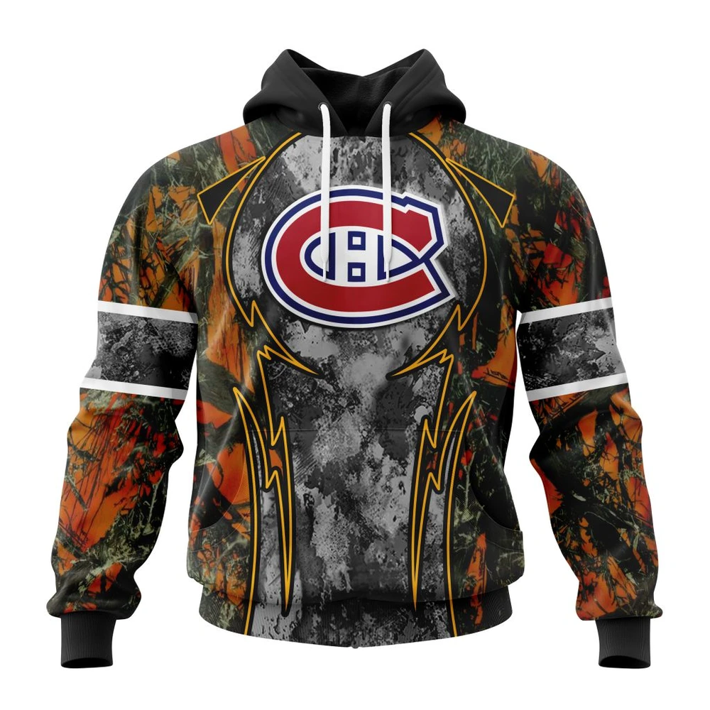 Hoodie NHL Montreal Canadiens, Specialized Design Wih Camo Concepts For Hungting In Forest QTNHL080524A3651HD