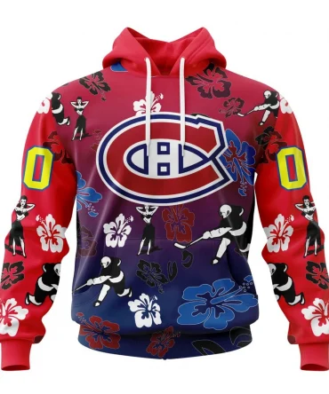 Hoodie NHL Montreal Canadiens X Hawaii Specialized Design For Hawaiia V0122 QTNHL080524A3800HD