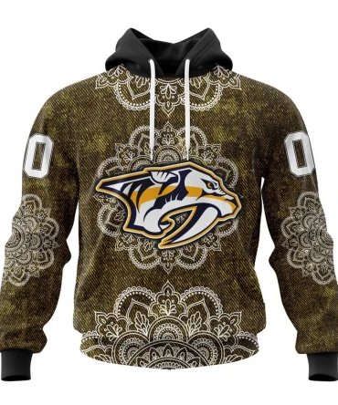 Hoodie NHL Nashville Predators, Specialized Mandala Style St2201 QTNHL080524A4052HD