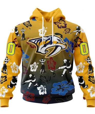 Hoodie NHL Nashville Predators X Hawaii Specialized Design For Hawaiia V0122 QTNHL080524A3780HD