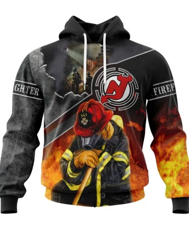 Hoodie NHL New Jersey Devils, Specialized Kits To Honor Firefighter In Patriot Day We Will Never Forget QTNHL080524A3727HD