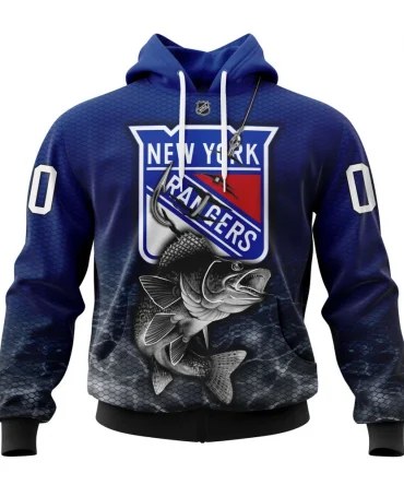 Hoodie NHL New York Rangers, Specialized Fishing Style St2201 QTNHL080524A3992HD