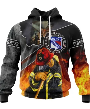 Hoodie NHL New York Rangers, Specialized Kits To Honor Firefighter In Patriot Day We Will Never Forget QTNHL080524A3725HD