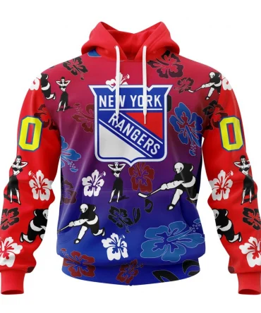 Hoodie NHL New York Rangers X Hawaii Specialized Design For Hawaiia V0122 QTNHL080524A3779HD