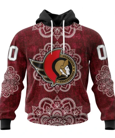 Hoodie NHL Ottawa Senators, Specialized Mandala Style St2201 QTNHL080524A4048HD