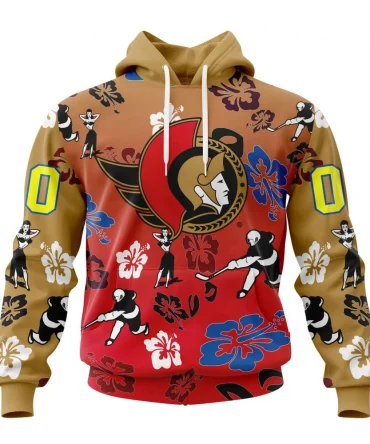 Hoodie NHL Ottawa Senators X Hawaii Specialized Design For Hawaiia V0122 QTNHL080524A3777HD