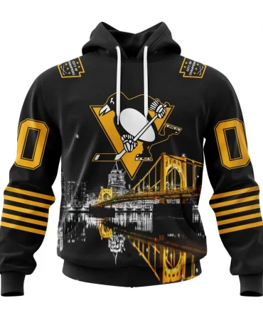 Hoodie NHL Pittsburgh Penguins City Of The Champions Steel City Design QTNHL080524A4076HD