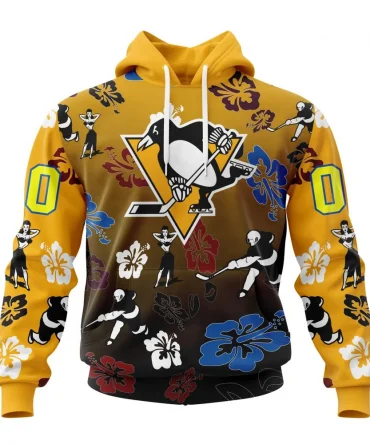 Hoodie NHL Pittsburgh Penguins X Hawaii Specialized Design For Hawaiia V0122 QTNHL080524A3781HD