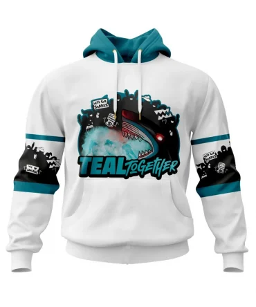 Hoodie NHL San Jose Sharks Fan Appreciation Night White QTNHL080524A3805HD