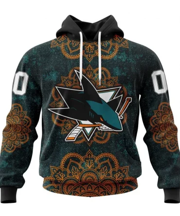 Hoodie NHL San Jose Sharks, Specialized Mandala Style St2201 QTNHL080524A4045HD