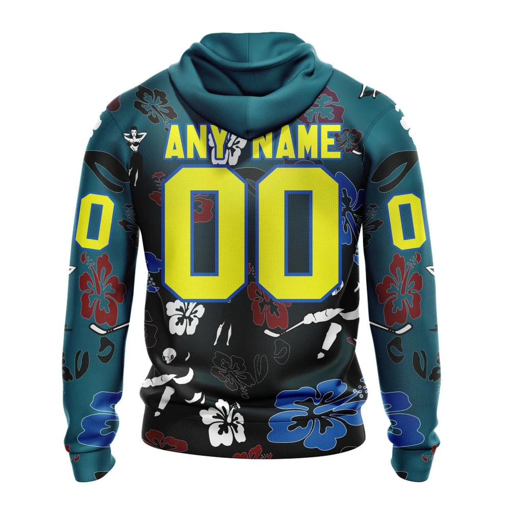 Hoodie NHL San Jose Sharks X Hawaii Specialized Design For Hawaiia V0122 QTNHL080524A3776HD - Image 2