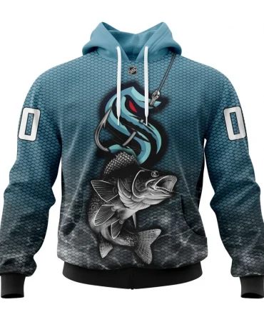 Hoodie NHL Seattle Kraken, Specialized Fishing Style St2201 QTNHL080524A3987HD