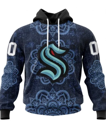 Hoodie NHL Seattle Kraken, Specialized Mandala Style St2201 QTNHL080524A4044HD
