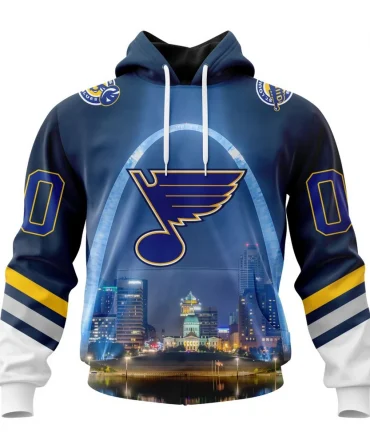 Hoodie NHL St. Louis Blues Special Design With Gateway Arch St2301 QTNHL080524A4084HD