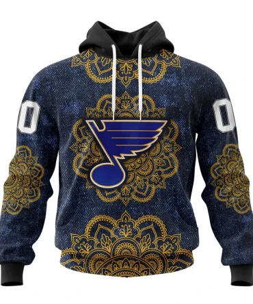 Hoodie NHL St Louis Blues, Specialized Mandala Style St2201 QTNHL080524A4043HD
