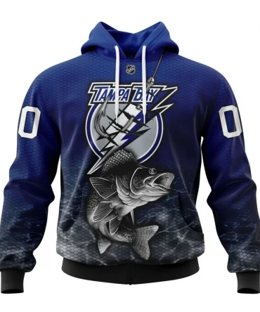 Hoodie NHL Tampa Bay Lightning, Specialized Fishing Style St2201 QTNHL080524A3985HD