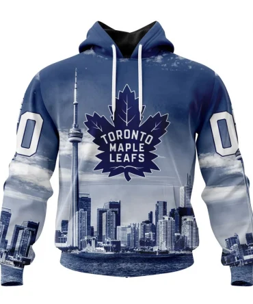 Hoodie NHL Toronto Maple Leafs Special Design With Cn Tower St2301 QTNHL080524A4071HD