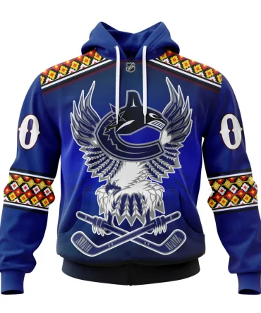 Hoodie NHL Vancouver Canucks, Celebrate Indigenous Culture With Specialized Wasac Night V0122 QTNHL080524A3974HD