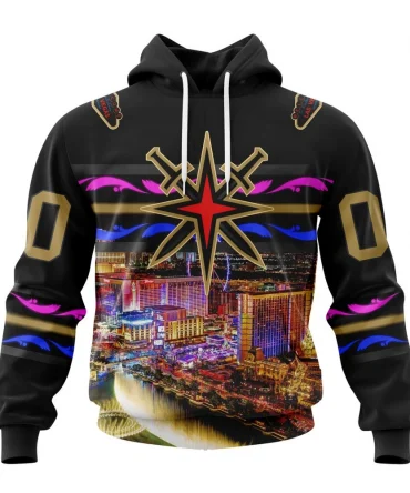 Hoodie NHL Vegas Golden Knights Special Design With Las Vegas Strip St2301 QTNHL080524A4081HD