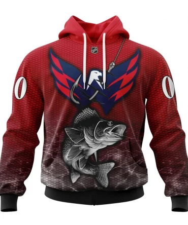 Hoodie NHL Washington Capitals, Specialized Fishing Style St2201 QTNHL080524A3982HD