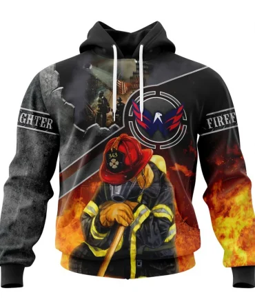 Hoodie NHL Washington Capitals, Specialized Kits To Honor Firefighter In Patriot Day We Will Never Forget QTNHL080524A3718HD