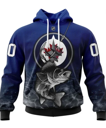 Hoodie NHL Winnipeg Jets, Specialized Fishing Style St2201 QTNHL080524A3981HD