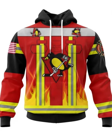Hoodie Pittsburgh Penguins Honnor Firefighter Uniform V0622 QTNHL080524A3751HD