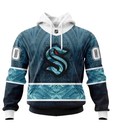 Hoodie Seattle Kraken, Specialized Native With Samoa Culture V0222 QTNHL080524A3876HD